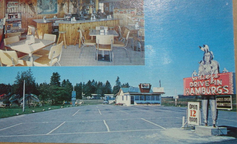 Chiefs Drive-In - OLD POSTCARD